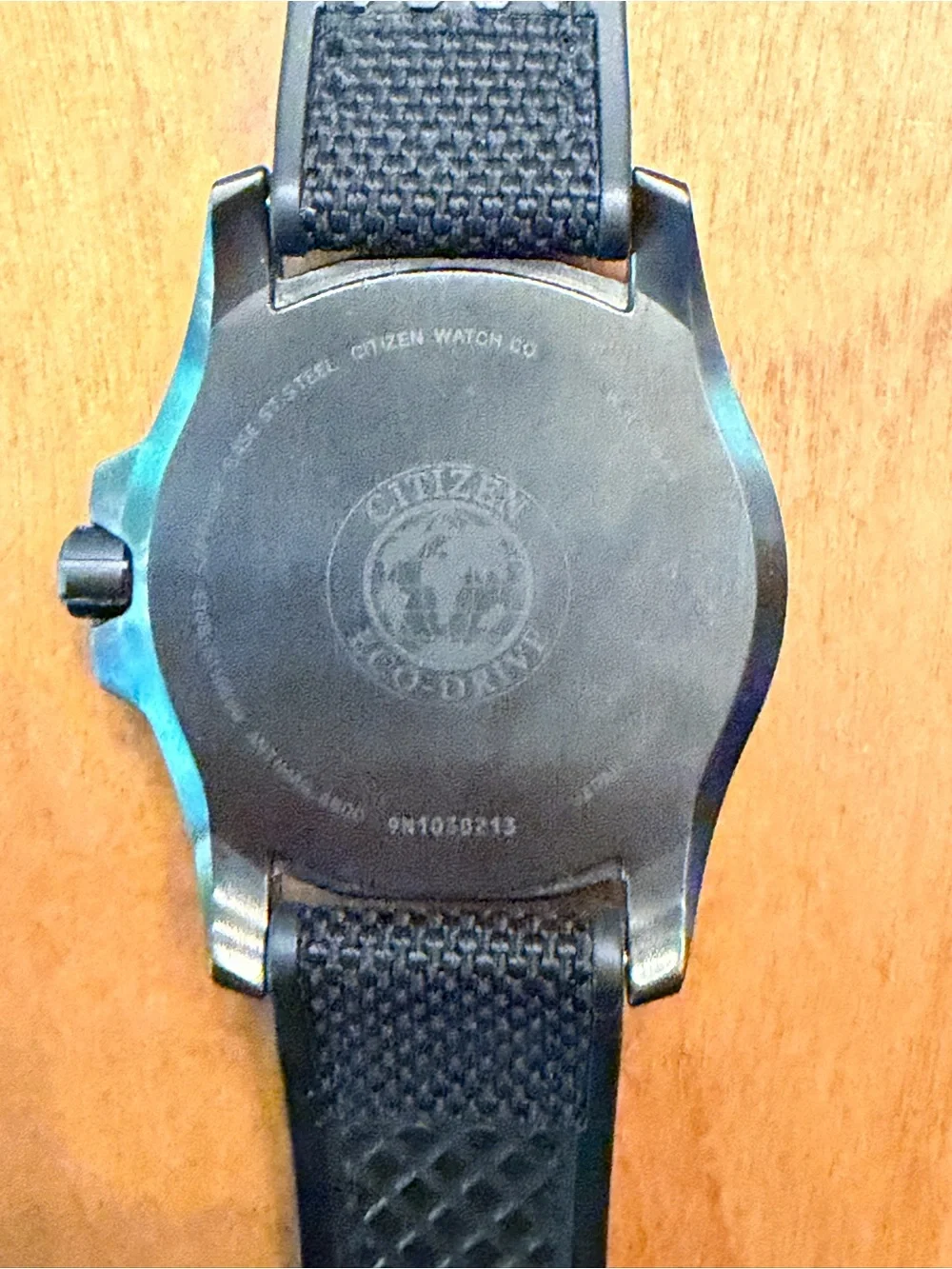 Citizen Black Dial Eco-Drive Sports Watch with Black Strap - Picture 5 of 5